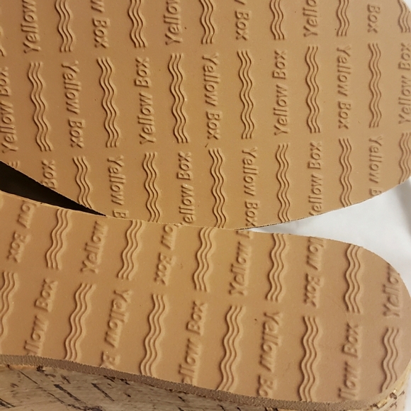 Yellow Box Embellished Wedge Sandals - Picture 7 of 15